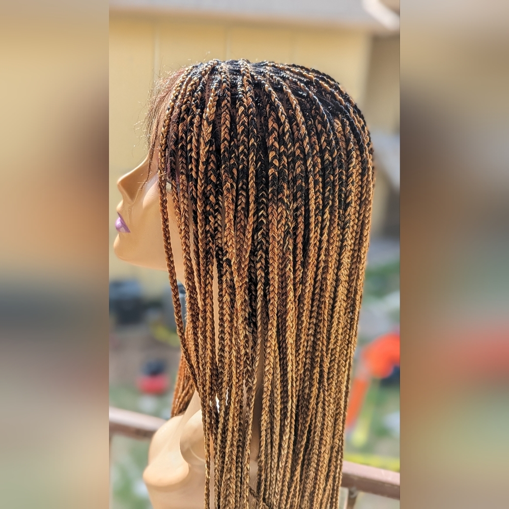 Knotless braids frontal lace wig